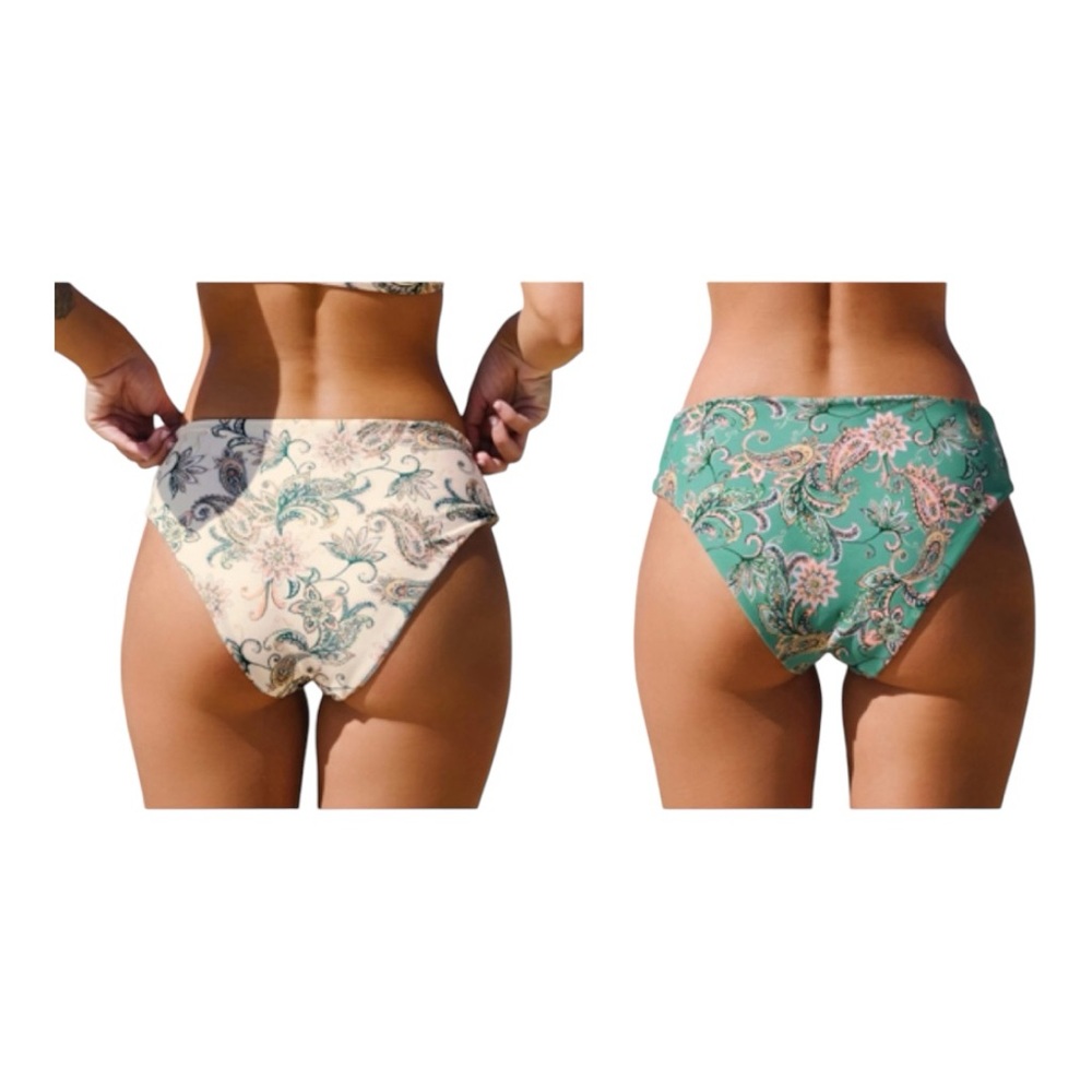 Cupshe Reversible Hipster Bikini Bottoms (BOTTOM ONLY) NWOT Size XL